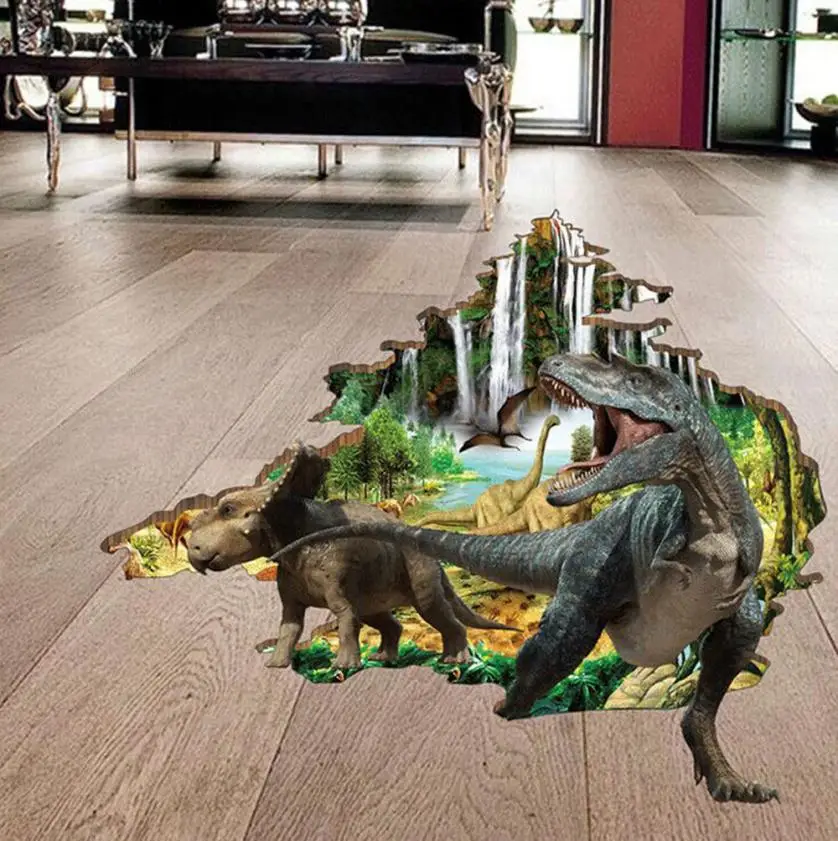 Домашний декор 3D наклейки с картинками динозавров декоративные креативные
