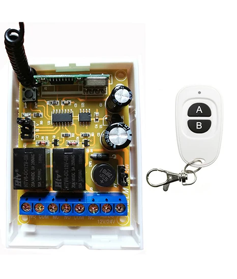DC12V DC24V 2CH RF беспроводной переключатель релейный приемник пульты дистанционного