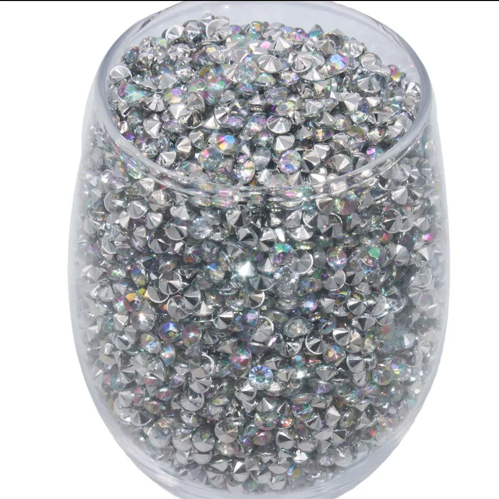 3000 шт 4,2 мм Bling Crystal Акриловые Алмазные конфетти Разбрасыватели конфетти для стола бусины для рукоделия Свадебные события центральные вечерние украшения