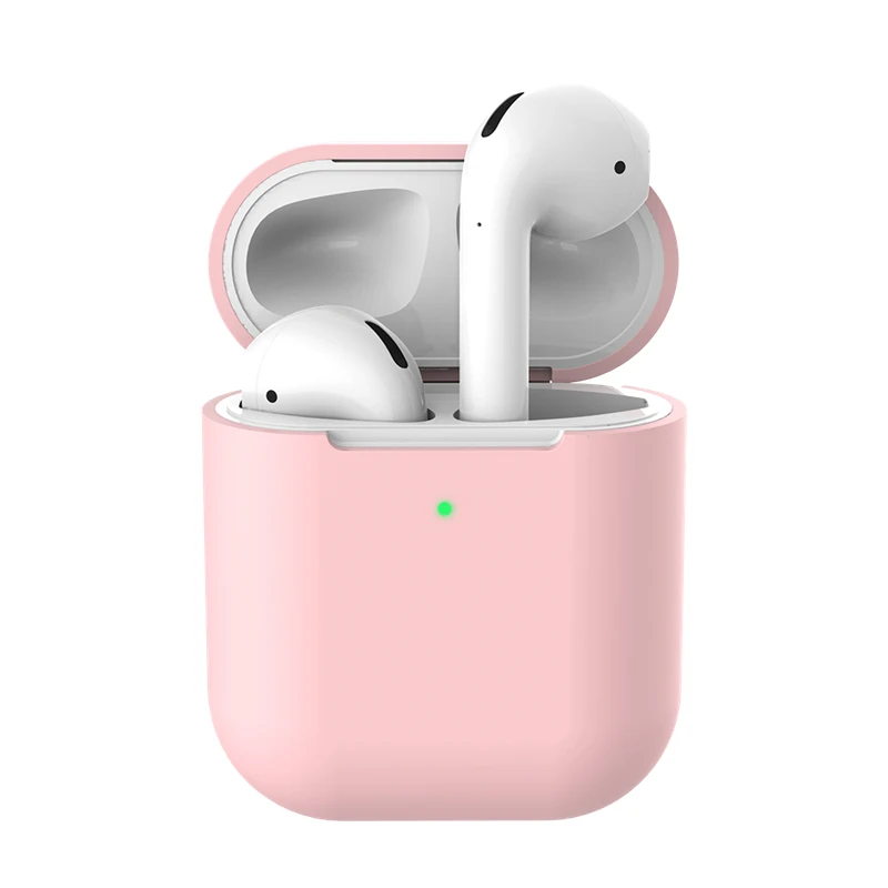06 Чехол для наушников Apple AirPods 2 силиконовый чехол беспроводной Bluetooth защитный чехол для наушников AirPod тонкий ударопрочный чехол - Цвет: 06
