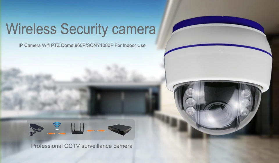 Lyvnal wifi камера Аудио SONY 1080p Мини PTZ купол 5X авто зум объектив с SD/TF слот для карты безопасности IP камера ночного видения