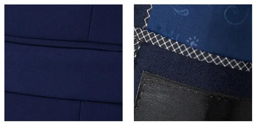 Синие мужские облегающие костюмы из 2 предметов свадебные с отворотом на одной