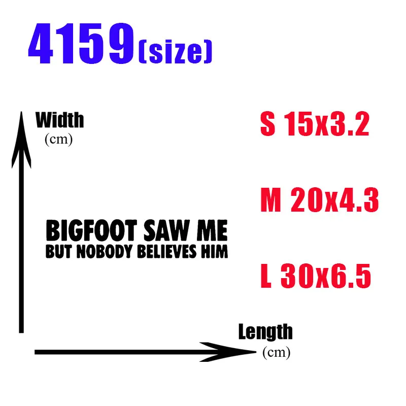 Bigfoot Saw Me Автомобильная Наклейка виниловая Персонализированная забавная