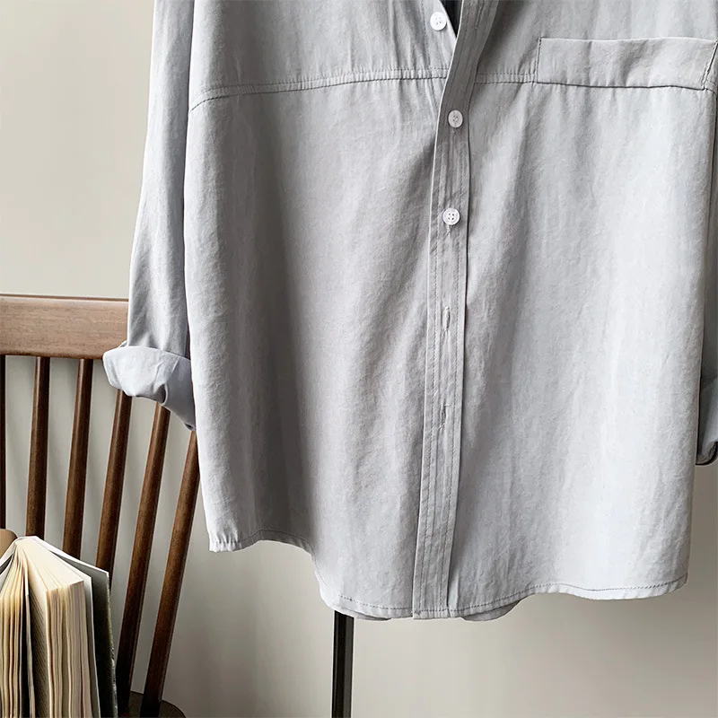 CamKemsey офисные женские повседневные белые рубашки Новая мода отложной воротник повседневные Карманы весна осень блузы рубашки свободного кроя