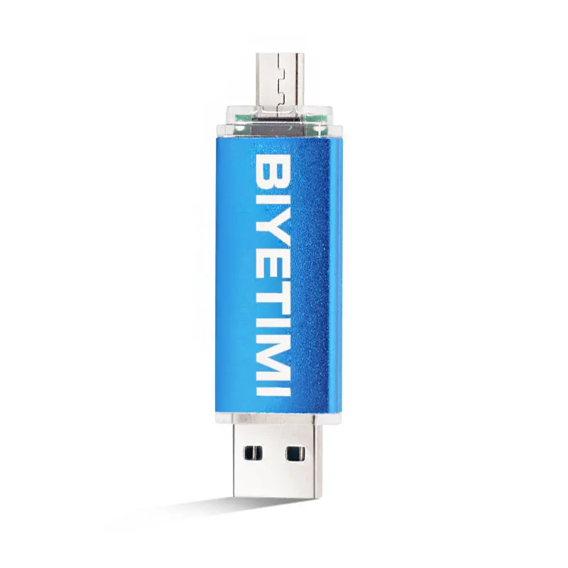 Biyetimi USB флеш накопитель двойного назначения Android OTG Pen Drive 4 ГБ 8 16 32 64 2 0 Pendrive Micro Stick