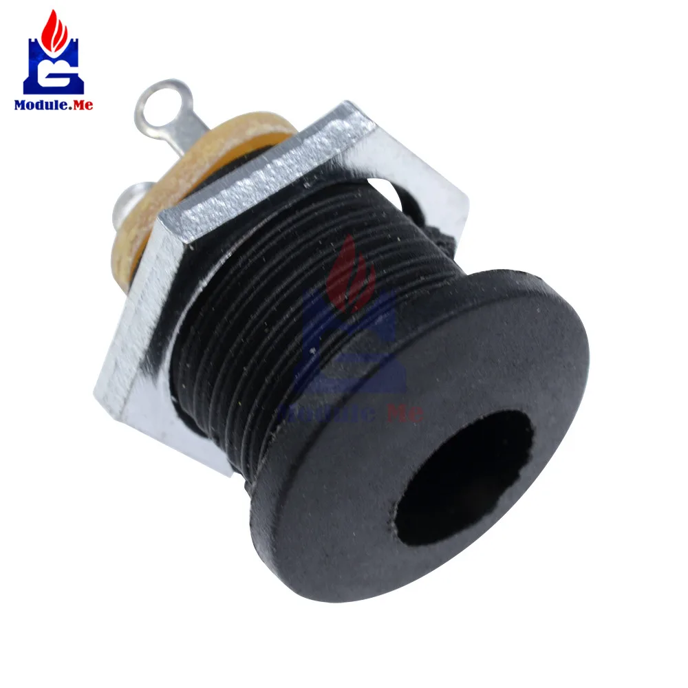 10PCS/Lot High Quality Effect/Pedal DC Power Supply Jack Socket 2.5mm F/S BK DC022 | Электронные компоненты и