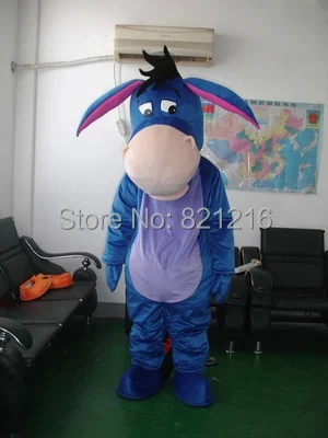 

Adult suit size Eeyore Donkey mascot costume for Halloween party event