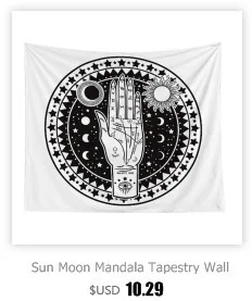 Индийское Таро Ouija МАНДАЛА ГОБЕЛЕН хиппи психоделический гобелен макраме на стену Солнце Луна Бохо Декор изголовье одеяло для пикника