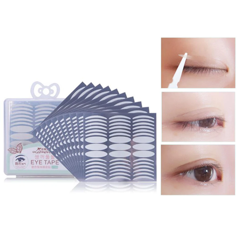 

270/120 шт. невидимые двухсторонние ленты для век, волоконные наклейки для макияжа, дышащая лента для век, самоклеящаяся мгновенная подтяжка гл...