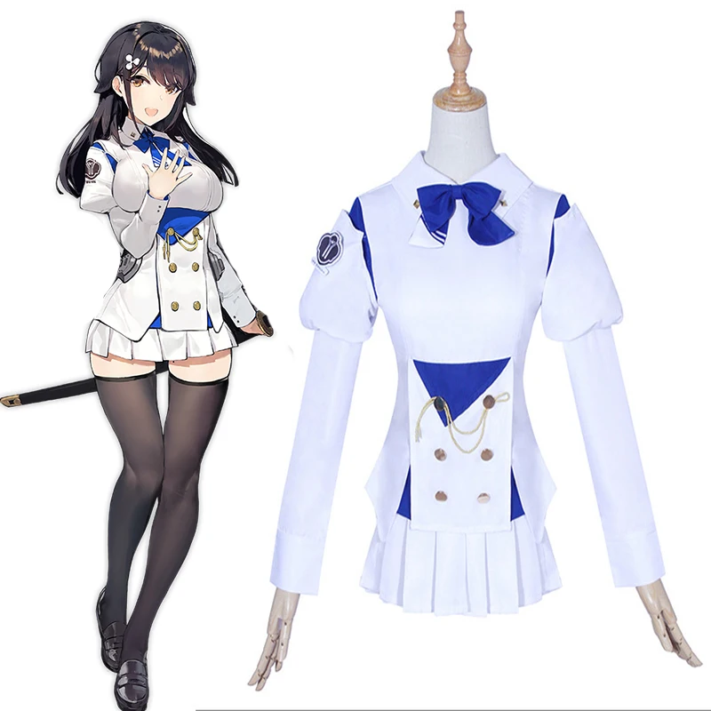 Игра Azur Lane костюмы для косплея IJN текай Платье костюм на Хэллоуин Карнавальный
