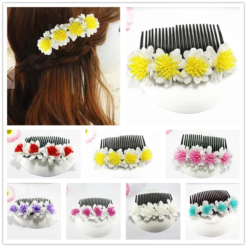 

LARGE 12cm length 20 kinds of color you choose Fabulous Hawaii Plumeria flowers Foam Frangipani Flower comb bridal hair clip