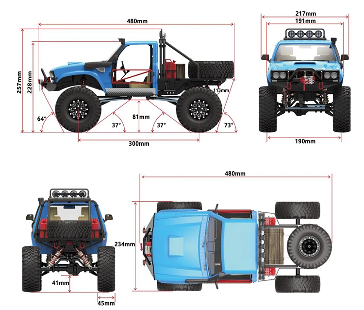 Крест RC 1/10 комплект SG4 4X4 4WD демон рок весы гусеничный ABS жесткий корпус с