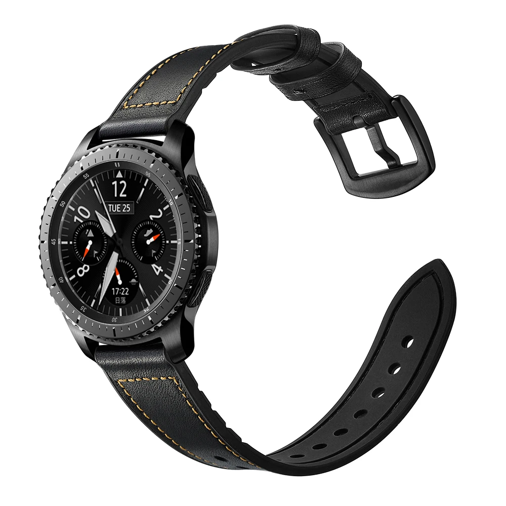 Huawei watch GT 2 ремешок для Samsung galaxy active 46 мм Gear S3 Frontier 22 кожаный силиконовый amazfit bip
