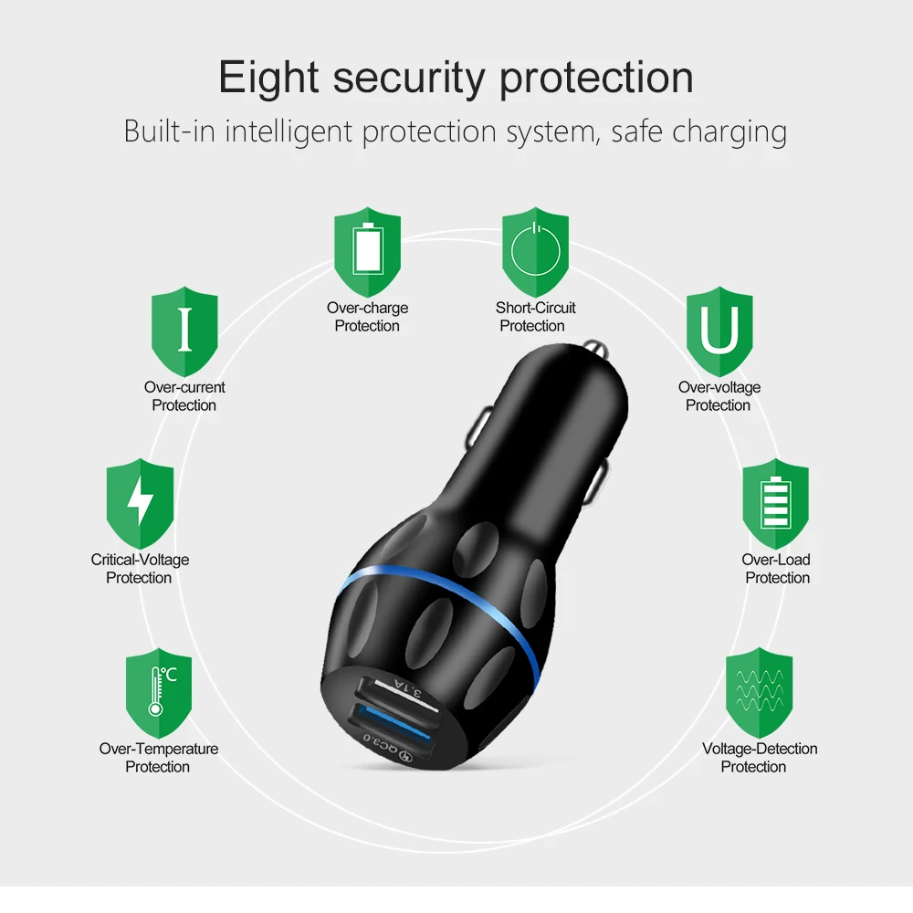 Автомобильное зарядное устройство Lieve Quick Charge 3 0 Для huawei p20 lite P20 Dual Usb Phone charger QC