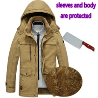 self defense security anti cut men fleece jacket coat knife stab resistant stealth police military outfit tactics hooded outfit