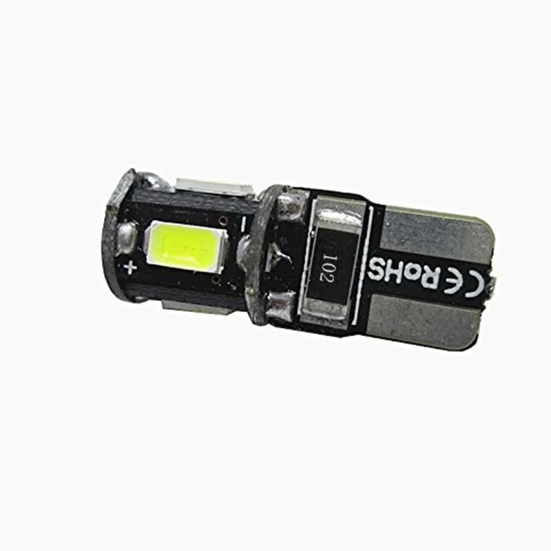 

10 шт., автомобильные светодиодсветодиодный лампы T10 W5W CANBUS 6SMD T10