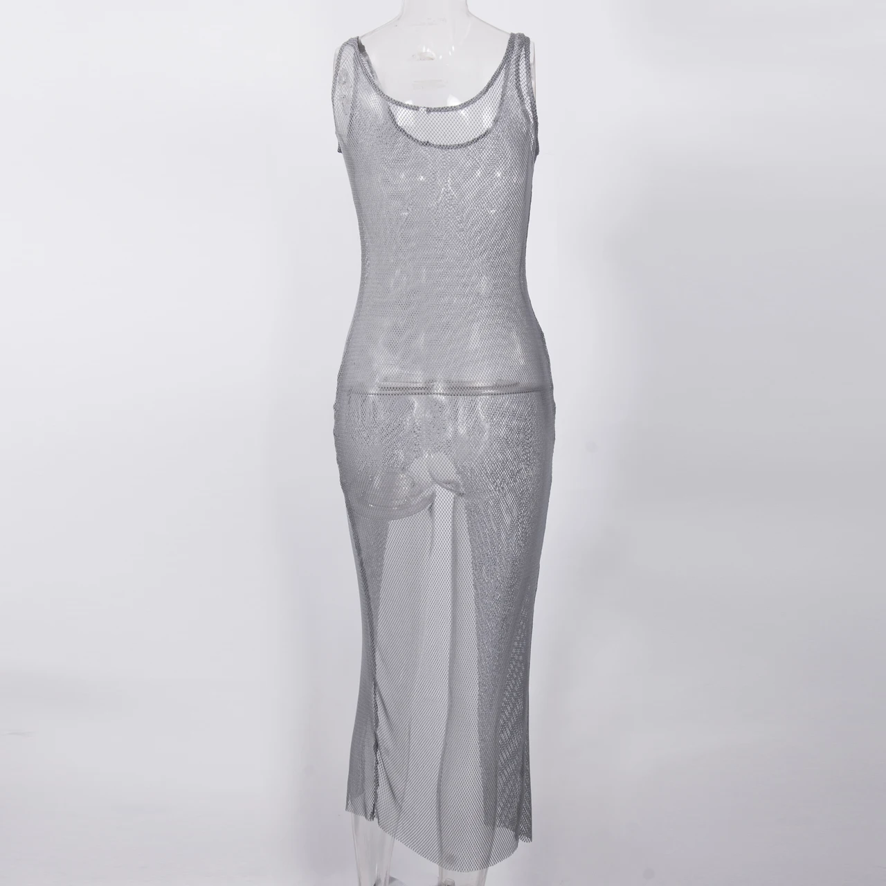 Новинка сексуальный женский вязаный купальник с вырезами Пляжная накидка на