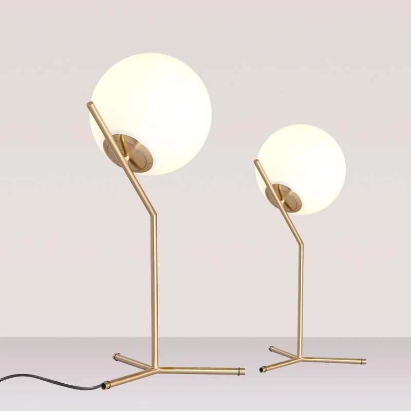 Современный стеклянный стол лампы скандинавские простые спальни прикроватная