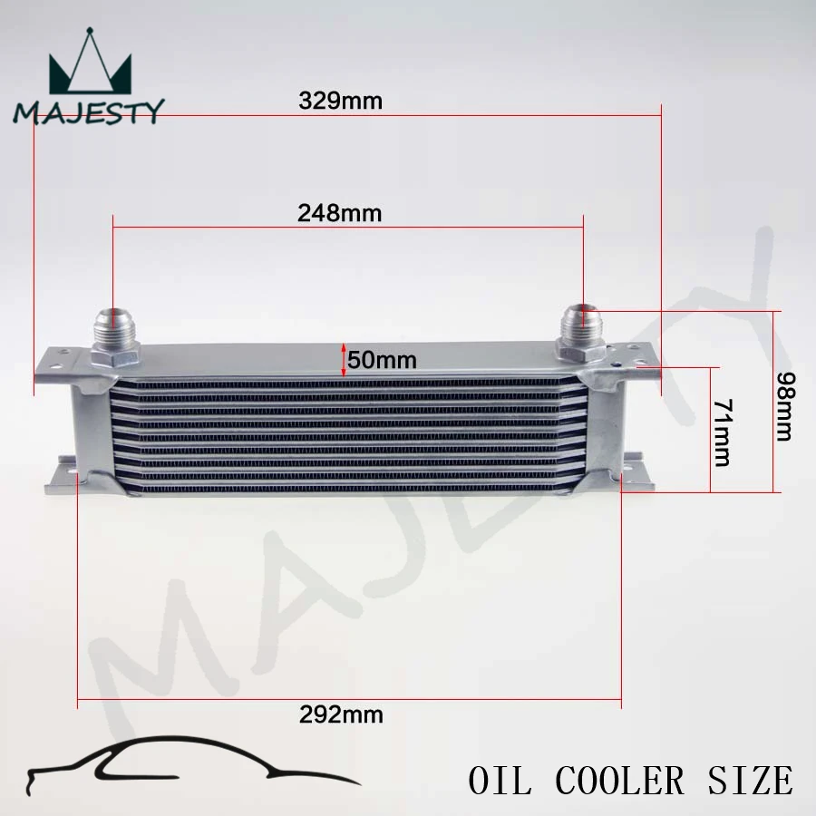 10 рядный Универсальный AN 10AN Масляный радиатор для двигателя|transmission oil cooler|oil cooleran |