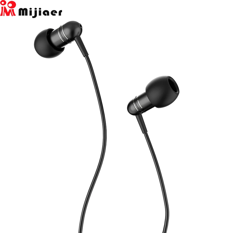 Mijiaer M406 спальный наушники с микрофоном Управление металлическом ультра легкий