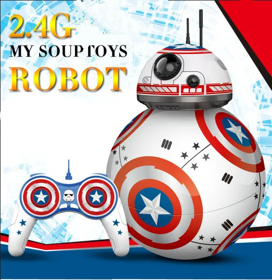 Радиоуправляемый робот шар игрушка BB 8 пульт дистанционного управления Звездные