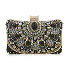 Клатч женский вечерний, со стразами, на цепочке
