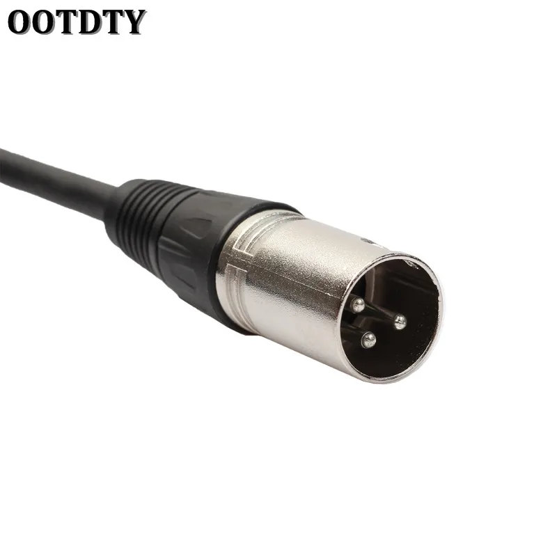 Кабель для микрофона OOTDTY 1 фута экранированный сбалансированный 3-контактный XLR