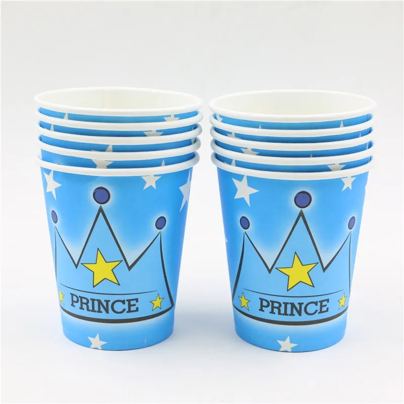 132 шт \ много вечерние украшения принц тема Дети сувениры чашки на день рождения