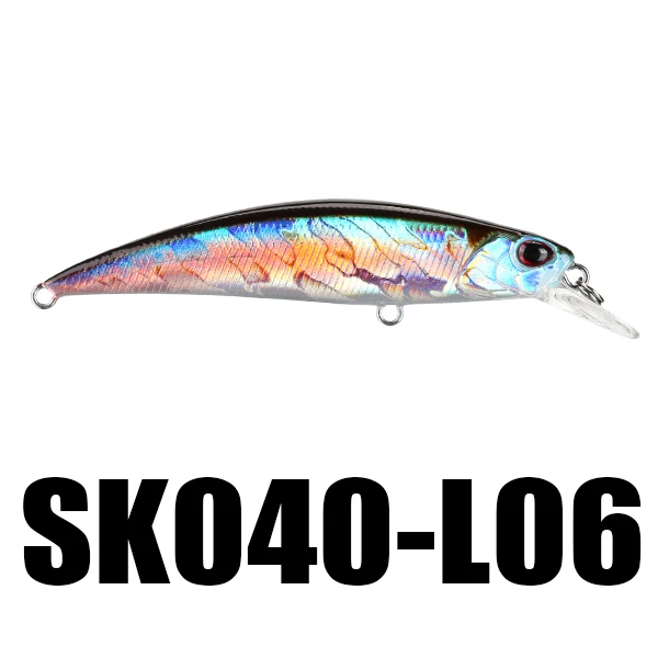1PC L06 SeaKnight Minnow SK040 приманка для рыбалки 1 шт. 9,5 г 70 мм/2.76in Jerkbait 3D глаза VMC крючки тонущие жесткая рипбейт - Цвет: 1PC L06