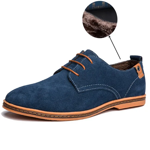 Blue Cotton Большие размеры Для мужчин повседневная обувь модные Удобная обувь Для мужчин; оксфорды с заклепками на шнуровке лето-осень зимние Мужские кожаные туфли кроссовки ET001 - Цвет: Blue Cotton