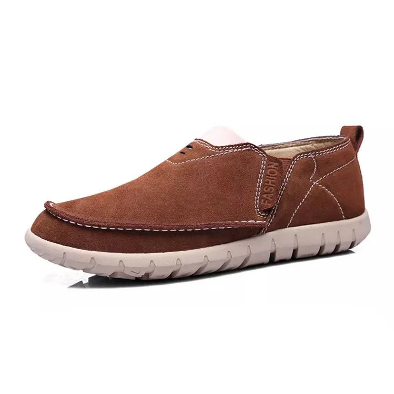 KemeKiss Men Genuine Leather Flats Shoes Round Toe Solid Color Loafers Summer Breathable Male Footwear Size 39-44 | Обувь