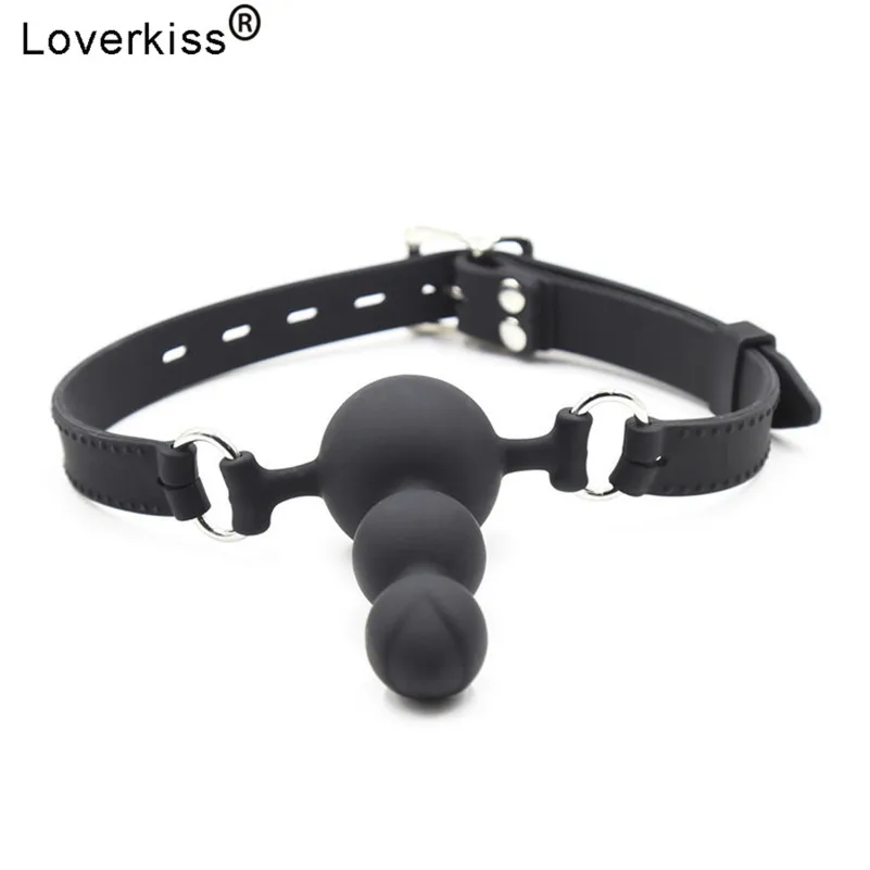 Loverkiss силиконовый кляп шар БДСМ бондаж секс игровой фаллоимитатор для женщин