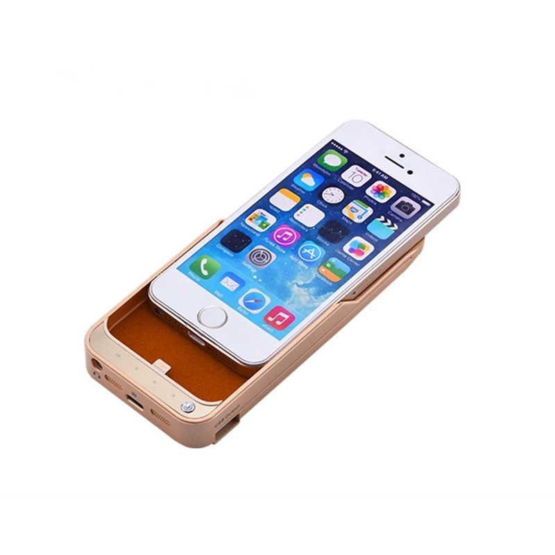 Тонкий чехол для внешнего аккумулятора ZKFYS 4200 мАч iPhone 5 5S SE 2018 внешний аккумулятор