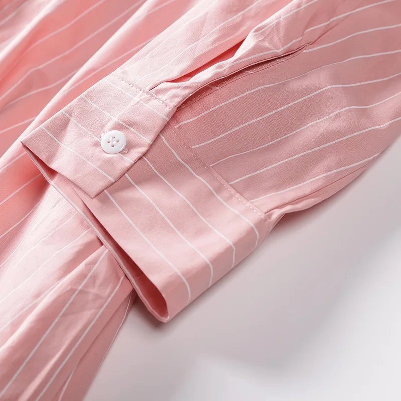 Новинка 2017 Модный облегающий жилет на бретелях и розовые полосатые рубашки