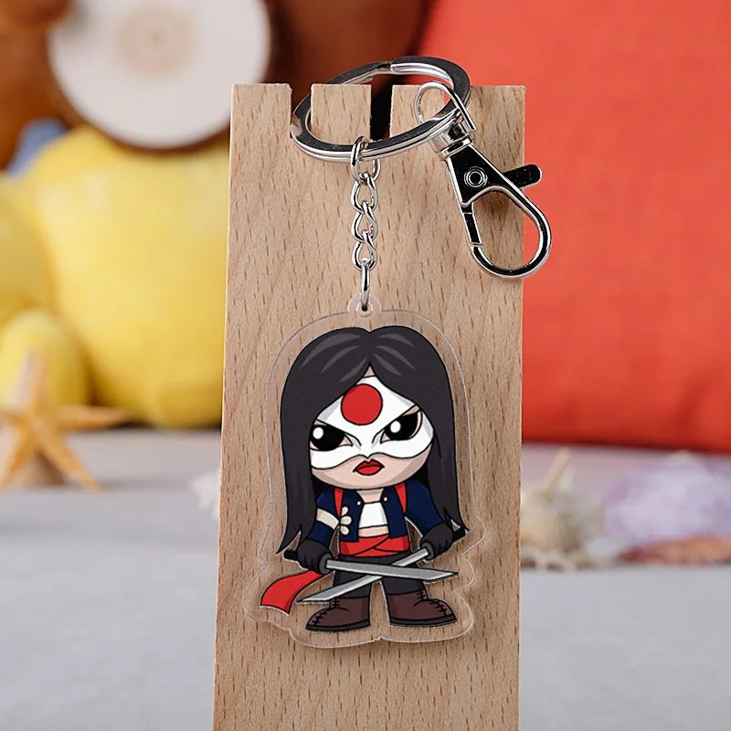 Фильм отряд самоубийц мультфильм фигурка автомобиля брелок держатель лучший