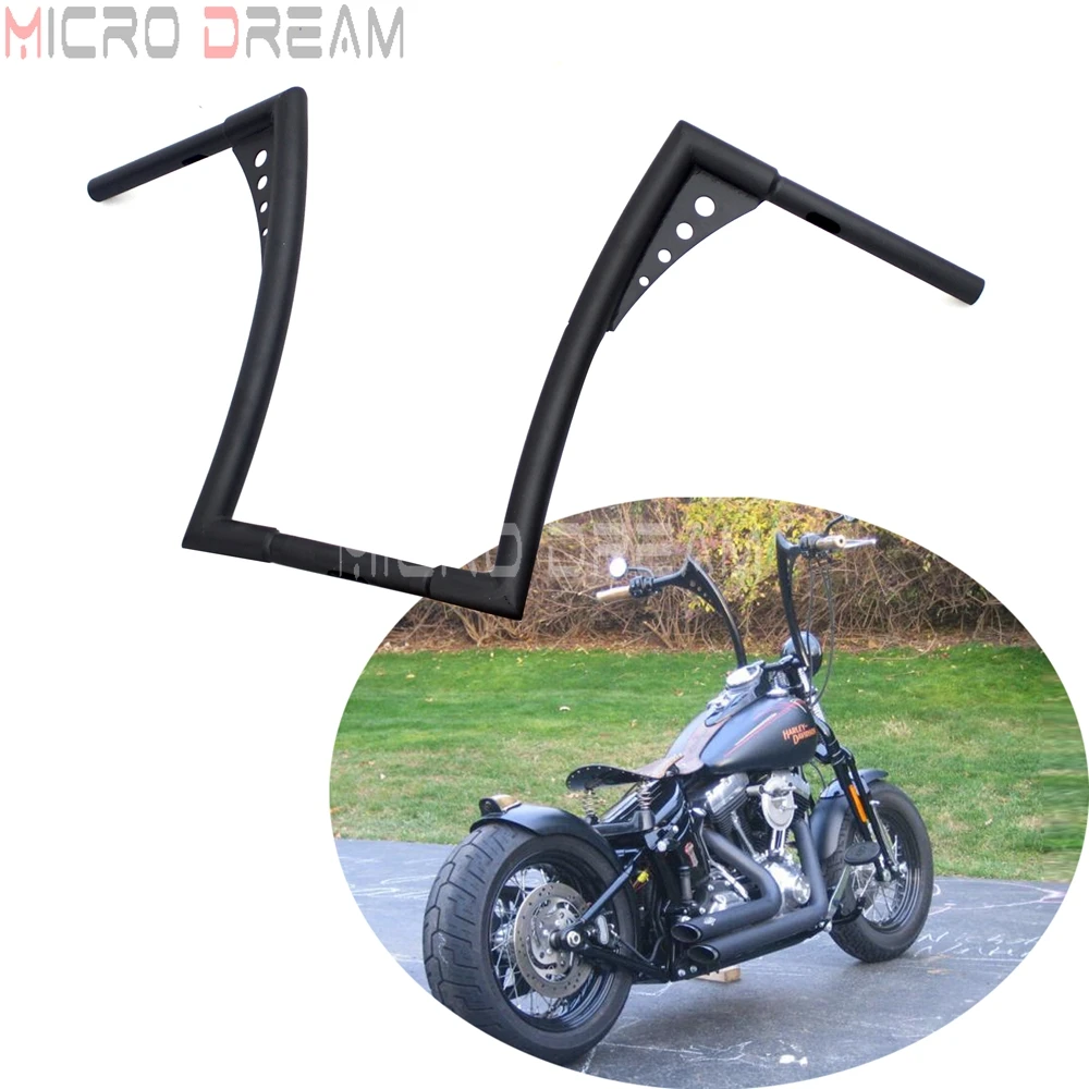 16 &quotRise мотоцикл 1-1/4&quot APE вешалка руль для Harley Dyna Bobber Sportster XL Custom Softail FLST FXST черный |