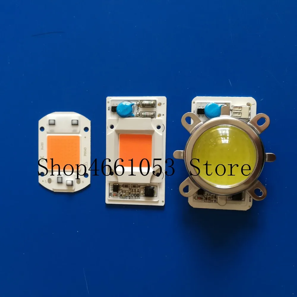 1 Набор из светодиодный COB Чип + рассеивателем Smart IC чип диод 50W 230V для Светодиодный