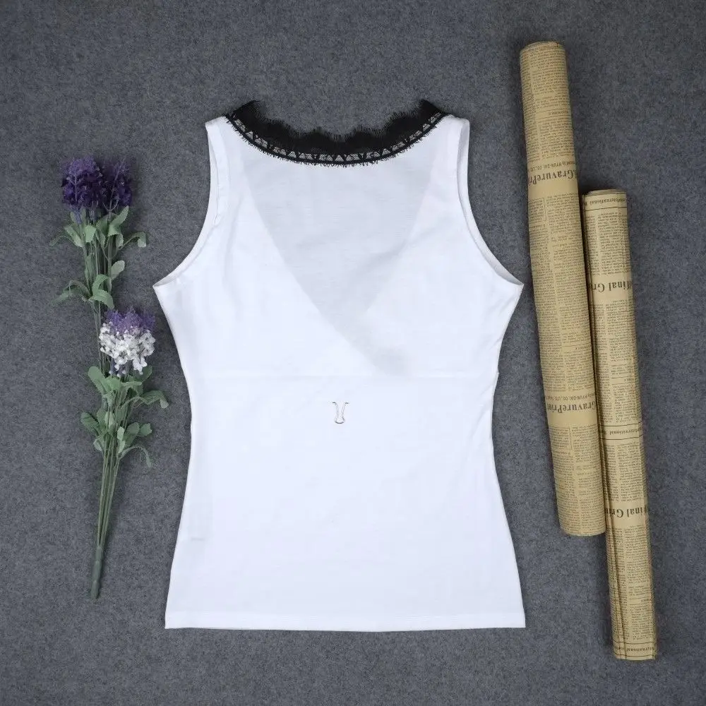 Женский кружевной топ без рукавов с V образным вырезом|top sleeveless|vest topladies vest tops |