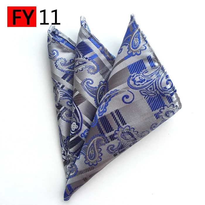 Классический мужской шелковый карманный платок с пейсли сеткой 25 видов