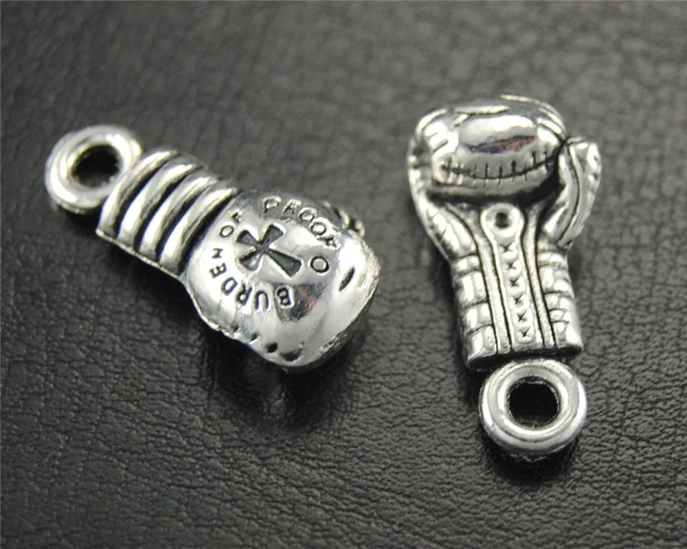 15 шт. боксерские перчатки серебристого цвета|sports charms|charm diycharms sport |