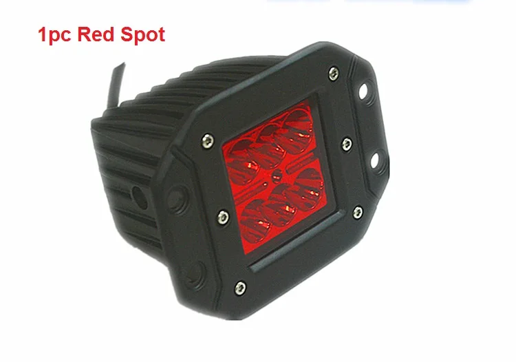 Red light 1pc Светодиодный третий тормозной светильник, задний противотуманный светильник, бампер для гриля, монтируемый DRL Дневной светильник для вождения, вспомогательный стоп-светильник для Ford Raptor F150 F250 - Испускаемый цвет: Red light 1pc