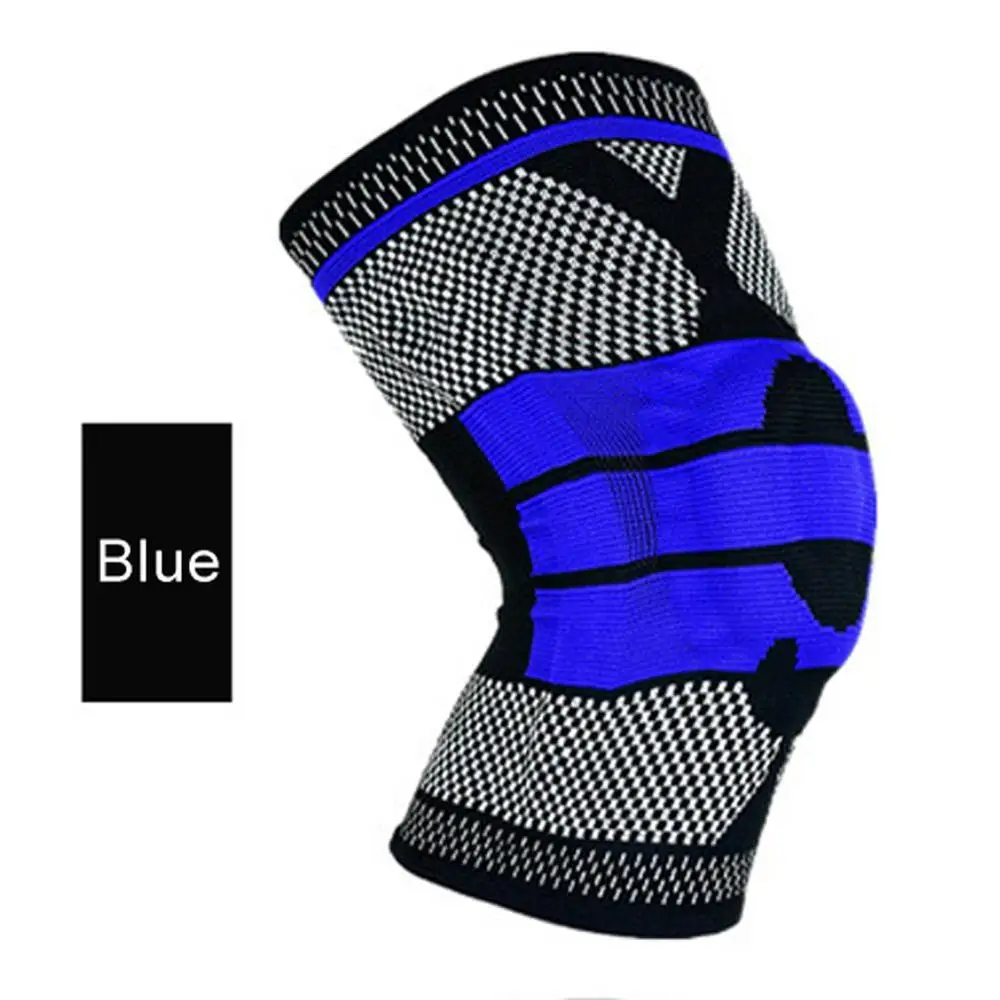 Blue 1 шт. профессиональные наколенники для кроссфита волейбольные наколенники поддерживающие наколенники с набивкой поддержка колена для спорта наколенник протектор - Цвет: Blue