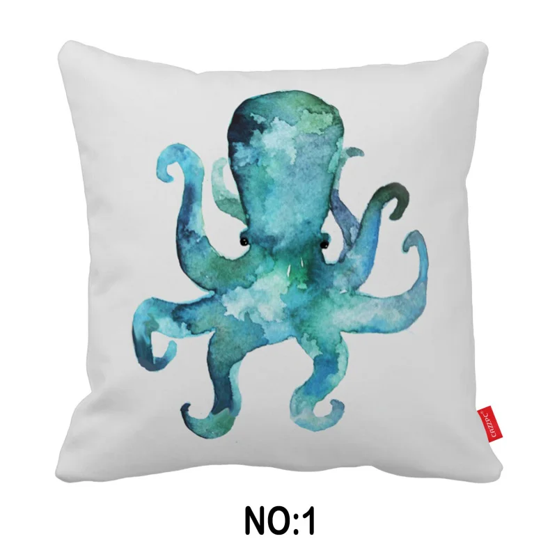 Бирюзовый Темно синие оранжевый Мрамор Octo декоративные Пледы Подушки Детские