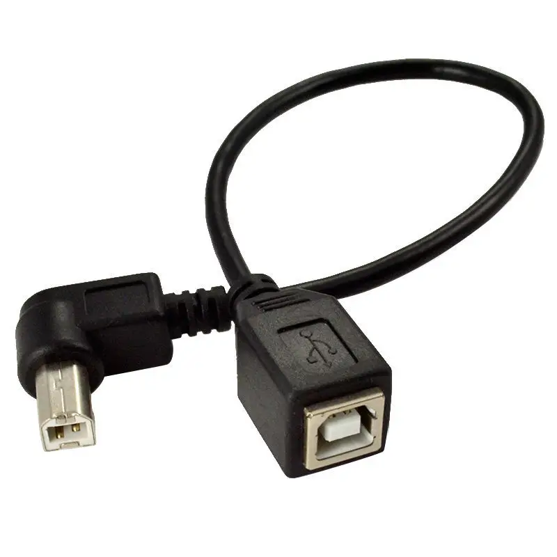 Высокоскоростной 25 см M/F USB 2 0 Тип B штекер-гнездо прямоугольный удлинитель Кабель
