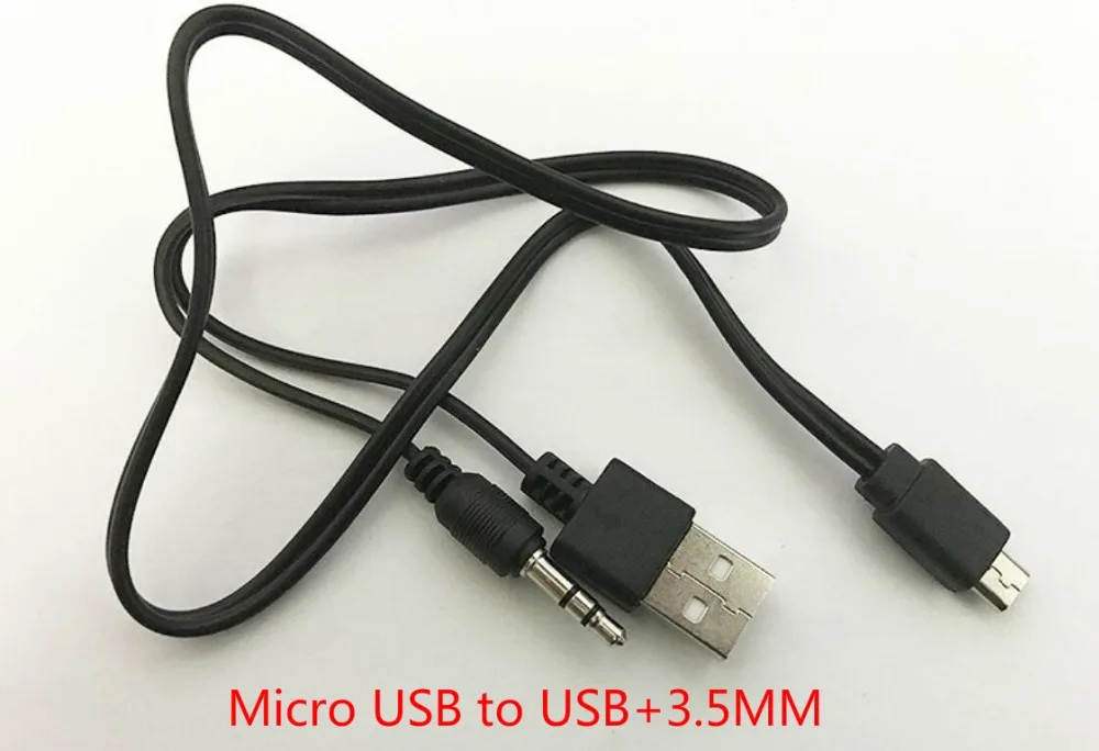 5 шт./лот Новый 3 мм Aux аудио к микро USB кабель адаптер зарядное устройство для bluetooth