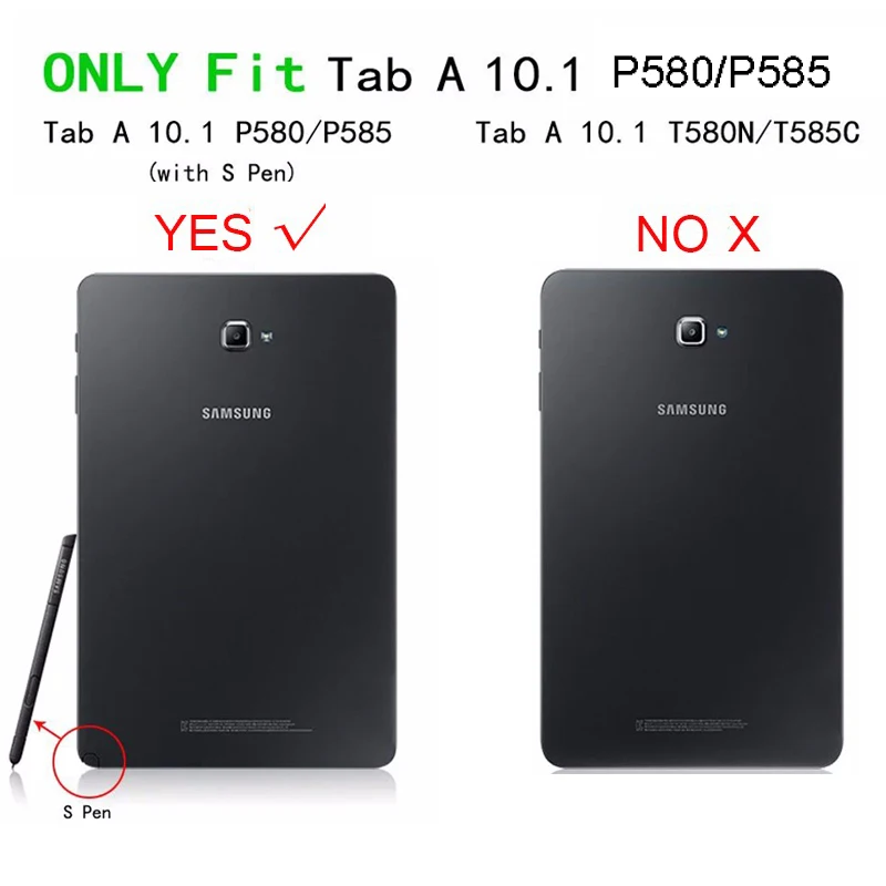 Модный чехол для Samsung Galaxy Tab A A6 10,1 P580 P585 SM-P585Y чехол Funda планшет Folio искусственная кожа флип защитный чехол
