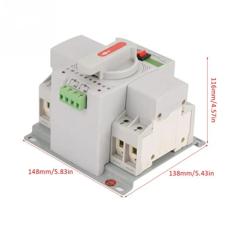Переключатель передачи 2P 63A 220V MCB тип мини двойной мощности автоматический