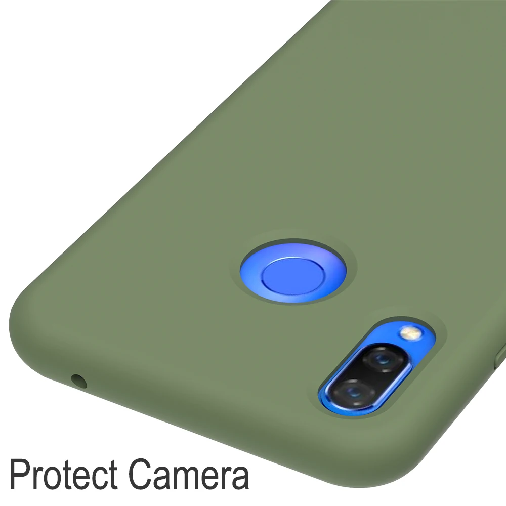 Huawei Nova 3i чехол huawei P Smart Plus чехол P SMART Honor 10 Lite V20 8X 8c Мягкий Жидкий Силиконовый противоударный чехол для телефона