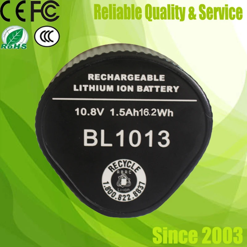 Для Makita BL1013 мощный инструмент аккумулятор 10.8 В 1.5AH для 19455 - 6 194551 4 19533 9 LCT407 BL1014 DF030D