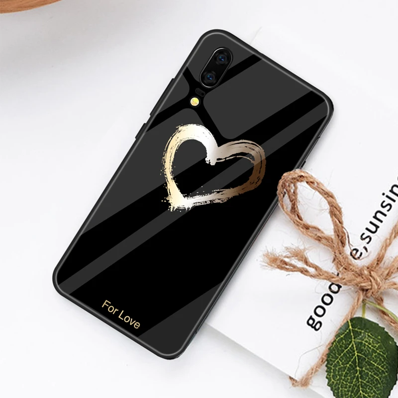 Чехол из закаленного стекла для huawei P20 Lite P20 Pro Nova 3 3i mate 20 P30 Pro P30 Love Heart полная защита для Honor 8X чехол